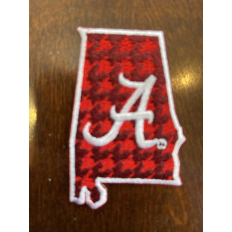 Alabama Crimson Tide Vintage Embroidered Iron On Patch (NOS) 3"