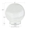 National Artcraft® Clear 4" Glass Water Globe with Rubber Seal