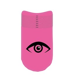 Pink Professional Eyelash Ruler and Stencils，Measure Lash Length, Symmetry and Curling Degree, Eyebrow and Eyelash Measuring Tool for Precise Makeup