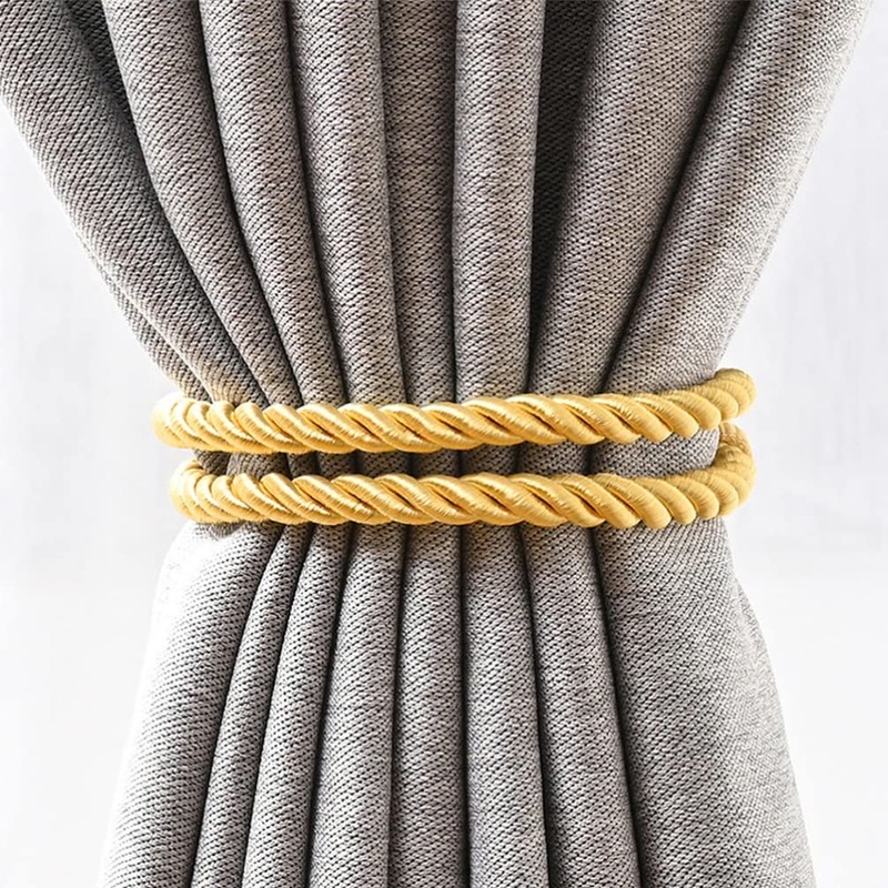 FOMIYES Curtain Tiebacks 6pcs Modern Decorative Rope Window Curtain Holdbacks