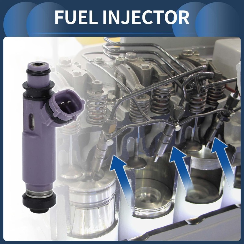 INFINAUTO Fuel Injector, Engine Fuel Injection Nozzle No.BP6D-13-250A for Mazda