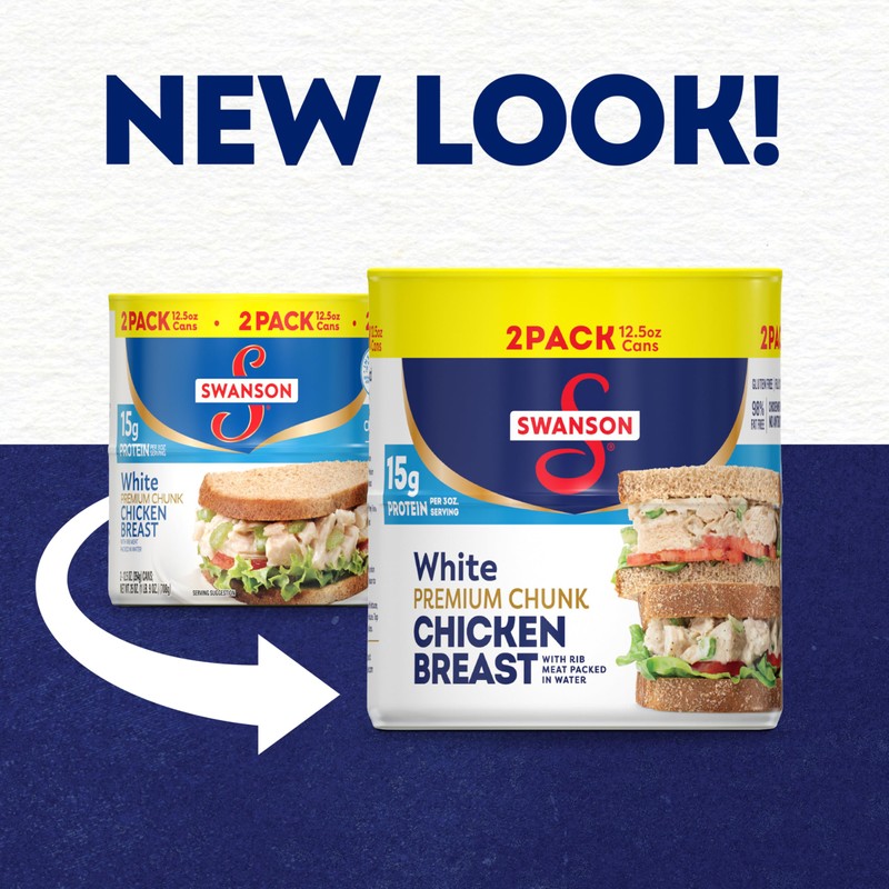 Swanson White Premium Chunk Chicken Breast with Rib Meat in