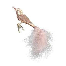 Inge-Glas Clip-on Bird, Autumn Song 10157S024 German Glass Christmas Ornament