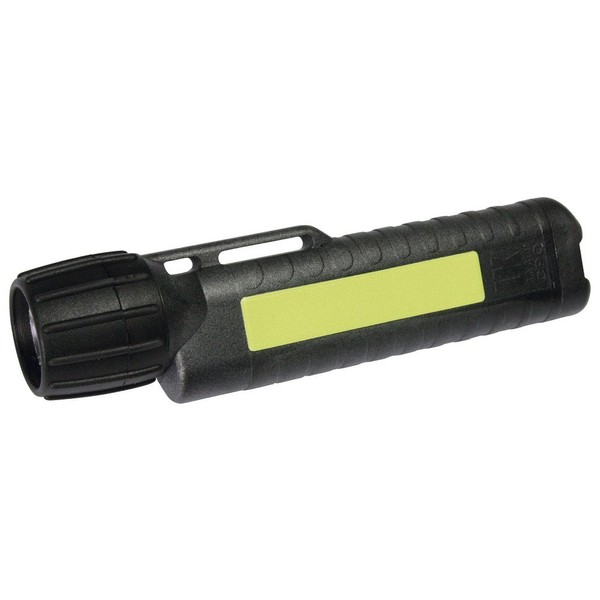 UK Lights Helmlampe 4AA eLED CPO, nachleuchtendem Streifen, TS/Heckschalter, schwarz