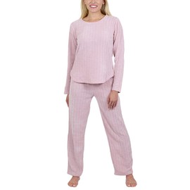 Jo & Bette Fleece Pajama Pants - Womens Pajama Sets 2 Pack Fuzzy PJ Pants Sleepwear - Flannel Pajamas Bottoms Loungewear Set Pink