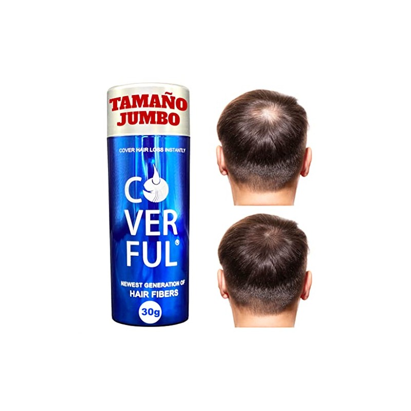 Fibra Capilar Coverful Premium 28 Gramos Para Cubrir Calvicie, Canas
