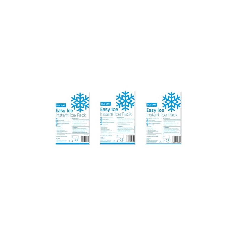 Premium Instant Ice Packs - Pack of 3 Disposable Sports