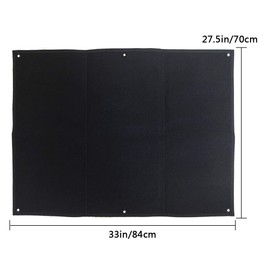 AOUTACC Tactical Patch Scoreboard, 33.5 Inch x 27.5 Inch Hook & Loop Morale Badge Board, Tactical Military Badge Holder Board for Military Army Uniform Badge Black