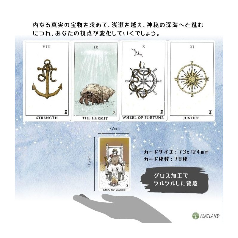 Tempest Tarot Deck Tarot Divination with Japanese Instruction Manual (English