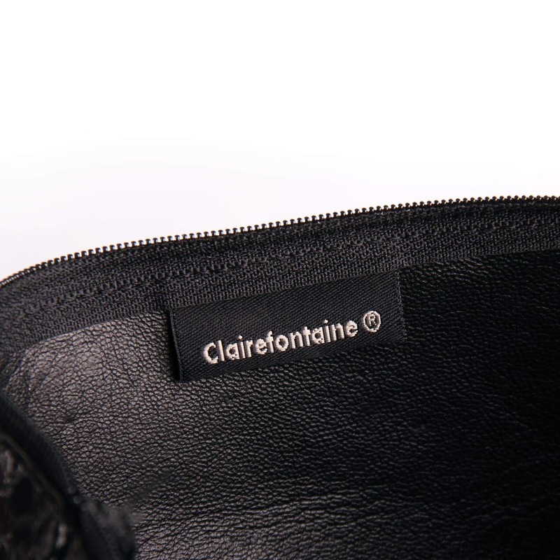 Clairefontaine 410181C Flat Lambskin Pencil Case with Python Pattern 22