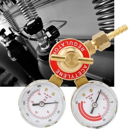 Acetylene Regulator Gauge Female Thread CGA200 Gas Regulator Gauge for Commercial Industrial Use