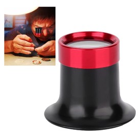 Watris Veiyi 10 x Watchmaker's Magnifier, Glass Lens, Jeweller Magnifier, Monocular Watchmaker's Magnifier for Jewellery, Diamonds, Watch, Sewing