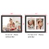 ORIVAN 8x10 Picture Frame Black Display 4x6 Double Photos Horizontal