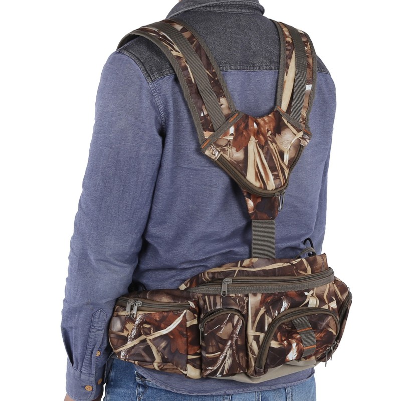 Outdoor Hiking Backpack Waist Bag with Bottle Holder Camping Shoulder