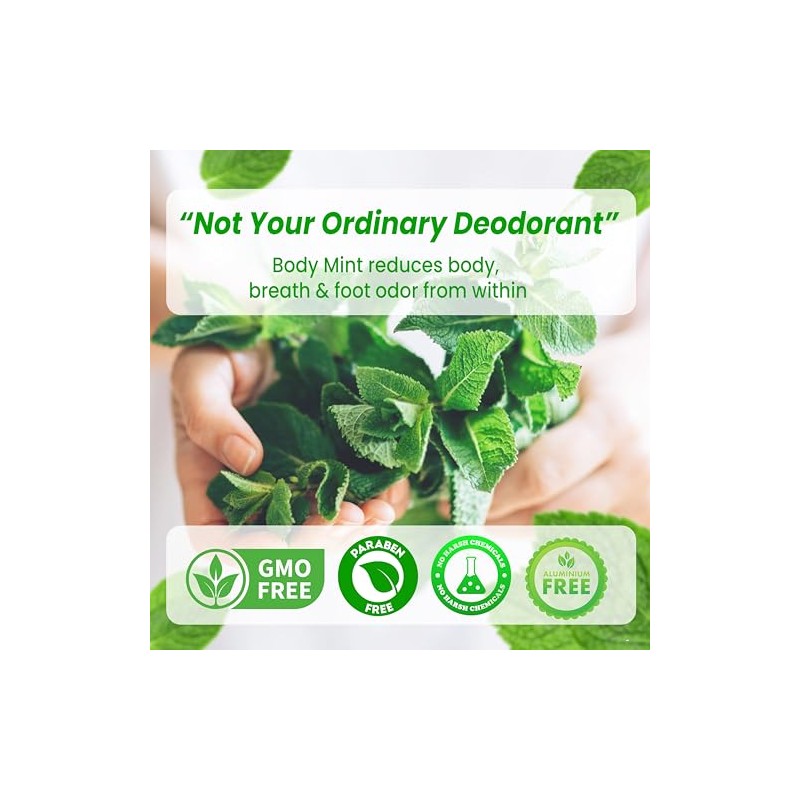 Body Mint Original | Chlorophyll Deodorizing Supplement for Full Body