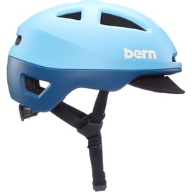 Bern Major Adult Bicycle Helmet, MIPS Rotational Impact Protection, Compass Dial-Adjusted Fit, MIPS Matte Cyan, Large