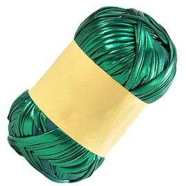 Uposao Shiny Metallic Yarn Knitting Yarn 100g Crochet Fabric Tshirt Yarn Chunky Crochet Yarn Polyester Yarn For Crochet Bag, Baskets, Rugs, DIY, Crafts