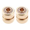 DRELD Pack of 2 Brass Hose Connectors, Garden Hose Quick