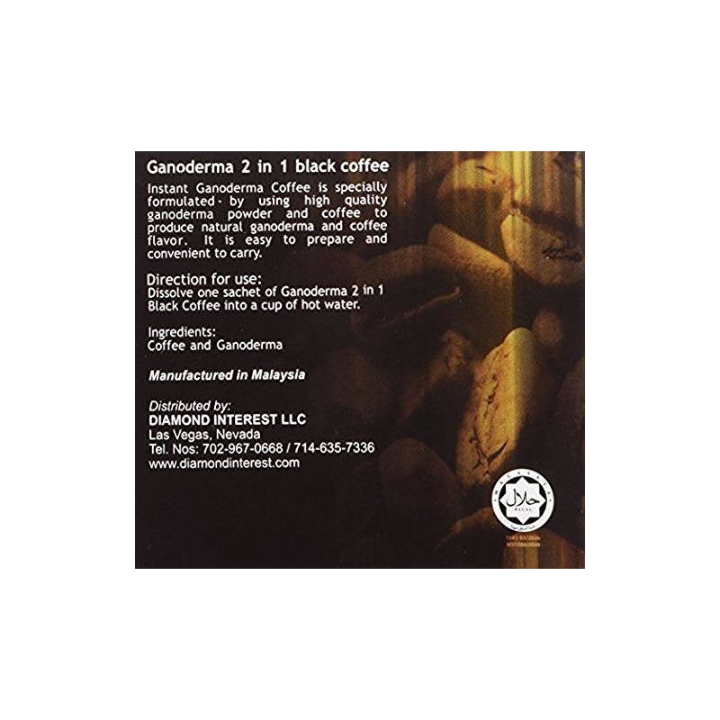 Ganoderma 2 in 1 Black Coffee - 1550 MG of