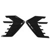 2Pcs/Set Car Side Cover Air Vent Trim Glossy Black Rubber