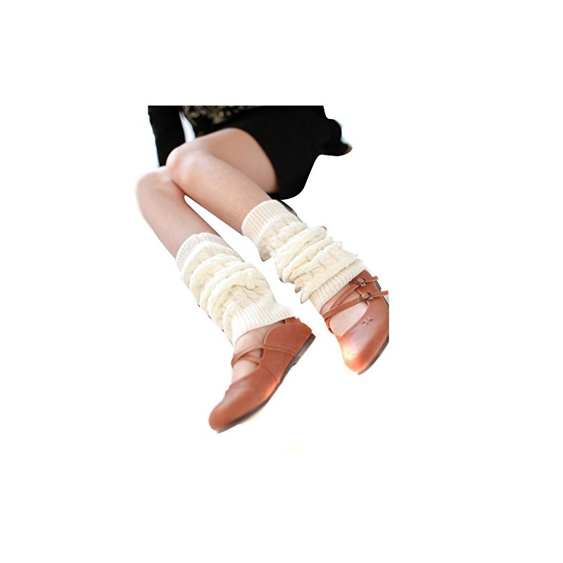 HugeStore Women's Winter Crochet Knitted Leg Warmers, Knee Socks, Legwarmers,