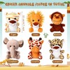 30 Pieces Small Stuffed Jungle Animals, Mini Stuffed Safari Animals