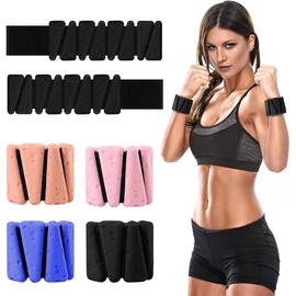Wrist Weights Set of 2, Adjustable Wrist Ankle Weights for Women and Men, Silicone Weighted Bangles for Walking Yoga Pilates Running Dance Gym 2lb - Color: Black