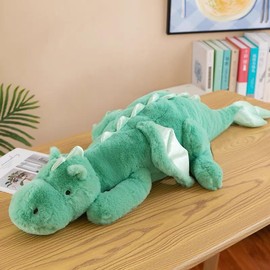 IFX24 Dragon Peluche de dragón, azul, verde, rosa, blanco, dragón de peluche para niños, tamaño pequeño, mediano y grande, disponible
