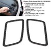 2pcs Carbon Fiber Dashboard Air Vent Cover Trim Paste Installation