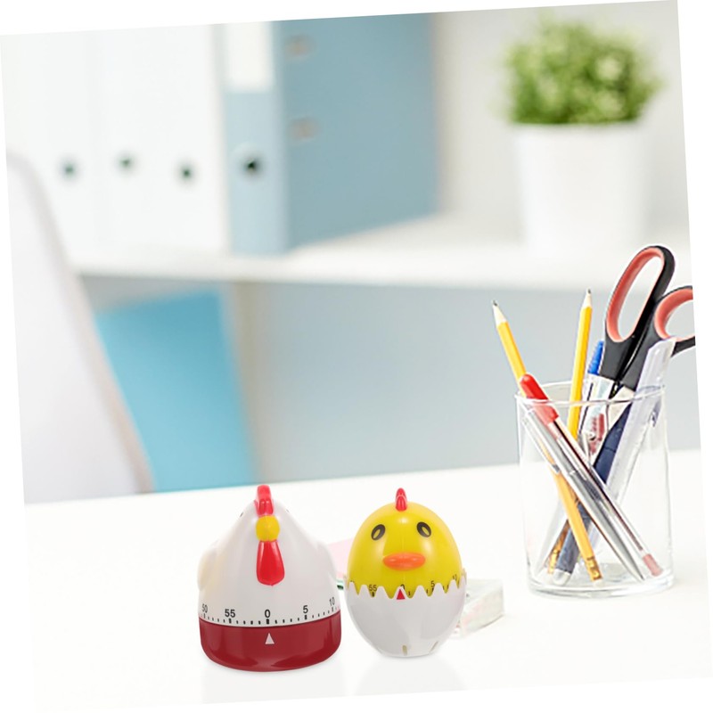 iplusmile 2pcs Cartoon Shaped Kitchen Timer Mechanical Cooking Countdown Timer