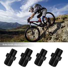 The Lord of the Tools 4 Pieces Brake Lever Adjustment Screw for MTB Bicycle Road Bicycle Cable Bolt Aluminum Alloy M10 x 26 x 10mm