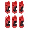 6Pcs Circuit Breaker Lockout Bundle Grip Style Standard Lock Tag
