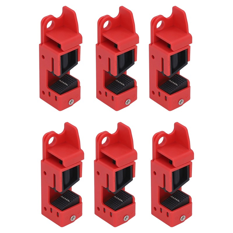 6Pcs Circuit Breaker Lockout Bundle Grip Style Standard Lock Tag