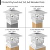 Davinci Lighting Edison Solar Outdoor Post Cap Lights - 4x4