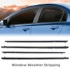 4PCS Weatherstrip Window Moulding Trim Seal Compatible with Honda Civic