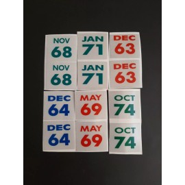 2 Connecticut License Plates.  YOM Expiration Stickers.$18. PER PAIR.
