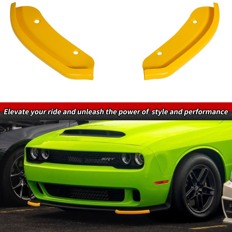 WildWell Front Bumper Lip Splitter for 2015-2024 Dodge Challenger SRT