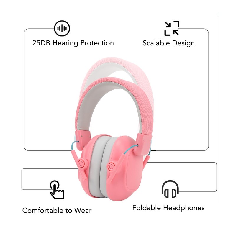 25DB Noise Reduction Earmuffs Noise Cancelling Headset Hearing Protection Ear
