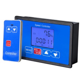 Laroal Speed Controller 12V 24V 36V 48V DC Motor Wireless Remote Control Speed Controller with Timing Cycle DC 6.5-55V 30A in Lawnmowers Blowers Etc.