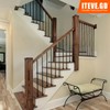 ITEVE.GD Wrought Iron Balusters - 10Pack,Hollow Double Twist Iron Spindles,Decorative