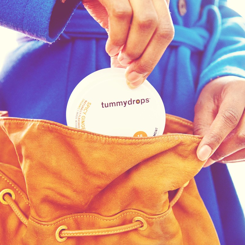 Organic Double Ginger Peach Tummydrops (Pack of 3 Tins-54 Total