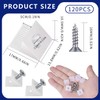 120 Pcs Drawer Repair Kit with Screws - Drawer Front