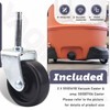 2 Pcs 551016110 Vacuum Caster & 551007106 Caster & Foot