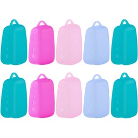Totority Fundas de Silicona Protector Portátil Ventiladas para Cepillos de Dientes Juego de 10 y Convenientes Color Aleatorio para Viajes y Camping para Cepillo Dental