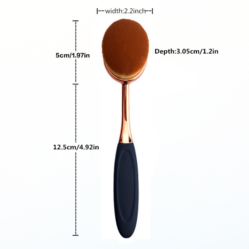 Yoseng Oval Foundation Brush Large Toothbrush makeup brushes Fast Flawless