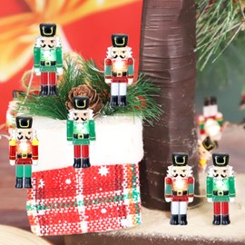 Nutcracker Soldier String Lights with Remote, 10ft 30LEDs, Battery Operated with USB Cable Port, Multi-Color Warm Light Christmas Tree Decor Xmas Gift Indoor Living Room Decorations Window Kid's Tent