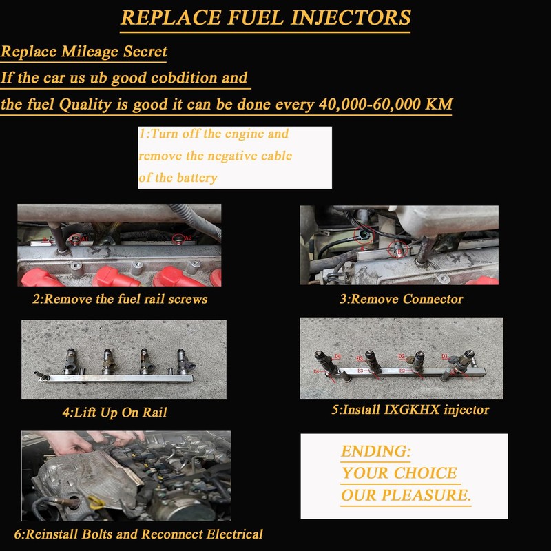 IXGKHC 8X Inyectores de combustible EV1 para GM TPI 22