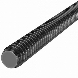 Medium-Strength Threaded Rod, Black-Oxide Grade B7 Steel, 5/8"-11 Thread Size, 1 Foot Long (Qty 5 Each)
