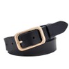 Macoking Women's Belt, Thick, Cowhide Leather, Durable, Golf, Large Size,