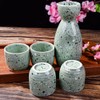 Sake 5-Piece Set, Durable Japanese Sake Ceramic Set Featuring 1